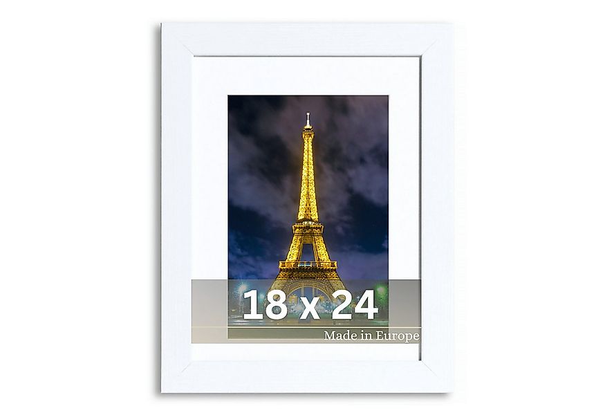 Victor (Zenith) Bilderrahmen Richter, Bilderrahmen Weiß 18x24 cm mit 13x18 günstig online kaufen