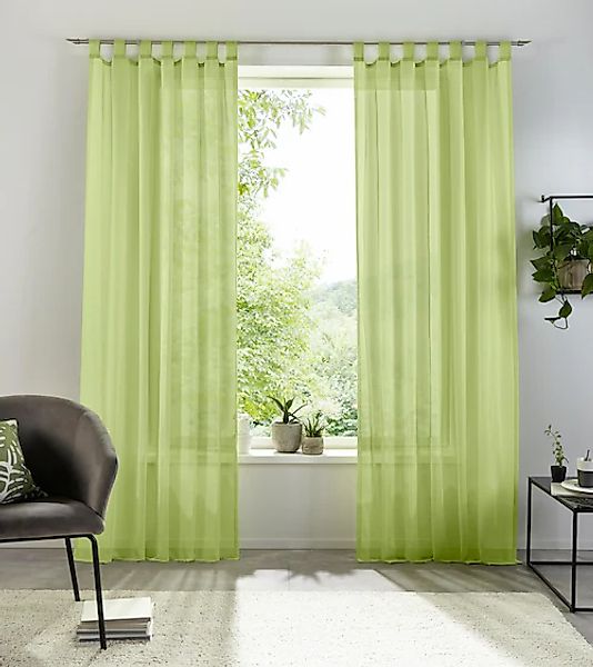 my home Gardine »XANA mit Ösen, Kräuselband oder Schlaufen«, (1 St.) günstig online kaufen