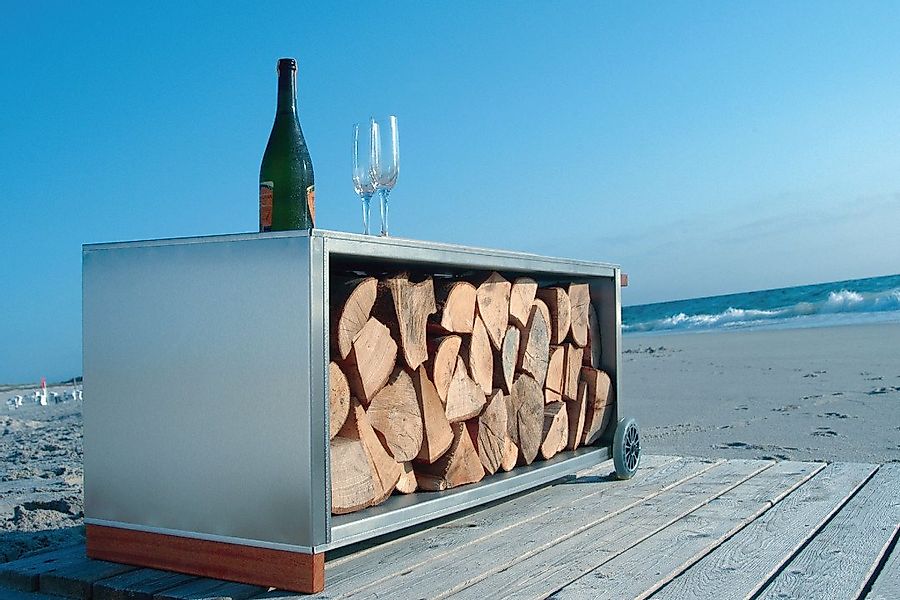 Radius Kaminholzregal Kaminholzwagen Edelstahl günstig online kaufen