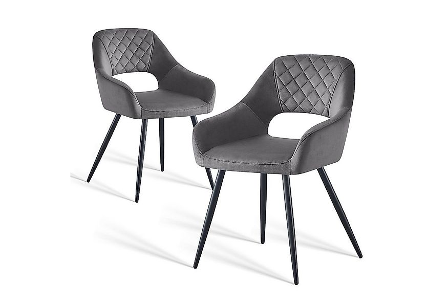 JYMTOM Esszimmerstuhl gepolsterter Sitz mit offener Rückenlehne und Stoffbe günstig online kaufen