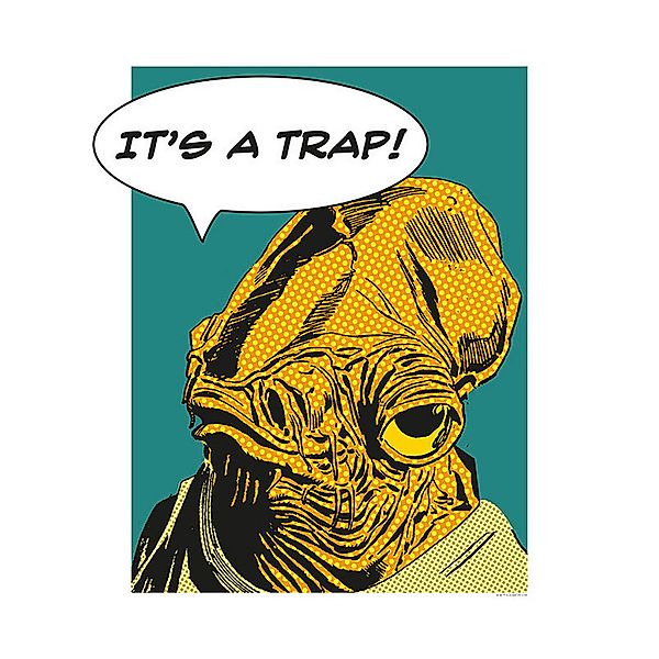 Komar Poster Star Wars Classic Comic Quote Ackba Star Wars B/L: ca. 40x50 c günstig online kaufen