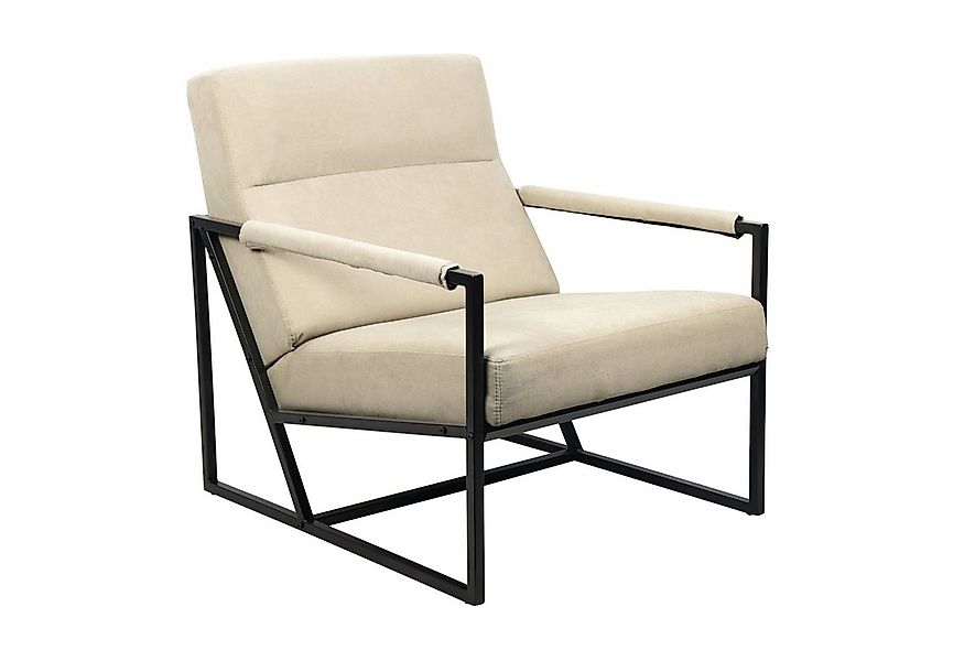 SVITA Cocktailsessel CHRIS, Loungesessel mit Armlehnen, Stoffbezug, Beige günstig online kaufen