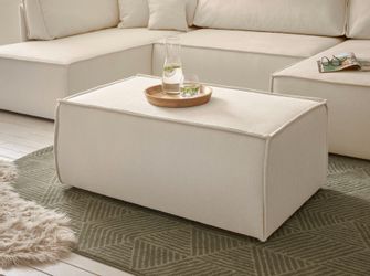 andas Hocker "FINNLEY, Polsterhocker in Bouclé, Struktur fein u. Mega Cord günstig online kaufen
