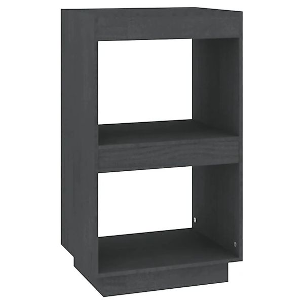 vidaXL Bücherregal Grau 40x35x71 cm Massivholz Kiefer 810841 günstig online kaufen