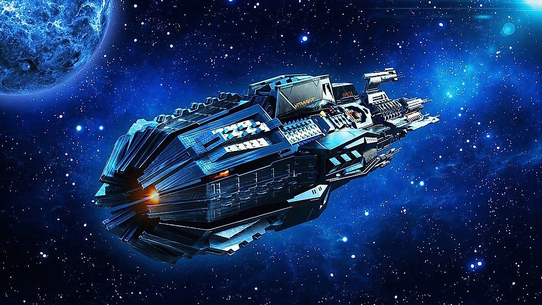 Papermoon Fototapete UFO-Raumschiff günstig online kaufen