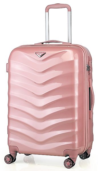 Verage Hartschalen-Trolley Rosagold /Schwarz Reisekoffer, 4 günstig online kaufen