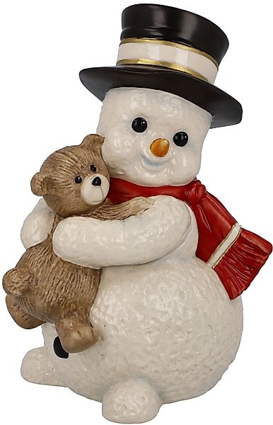 Goebel Schneemann "Weihnachtsdeko" Steingut, Figur - Mein Knuddelfreund günstig online kaufen