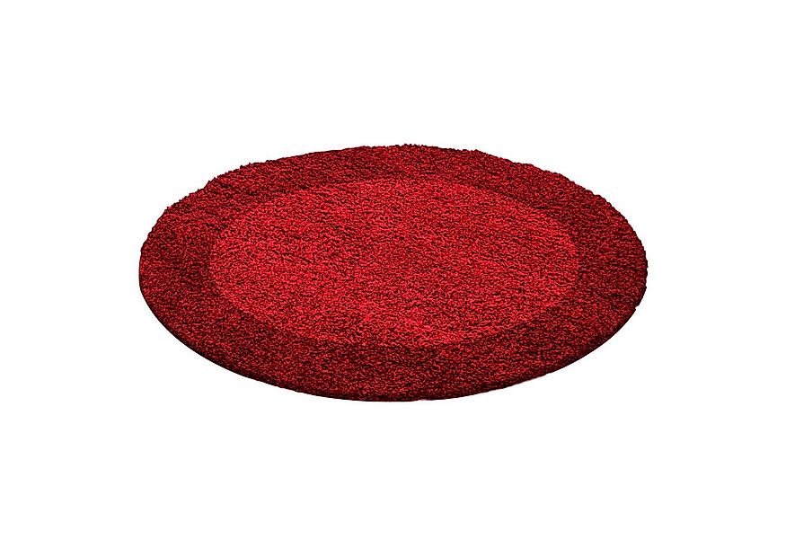 Carpettex Hochflor-Teppich Bordüre Design, Rund, Höhe: 30 mm, Teppich Wohnz günstig online kaufen