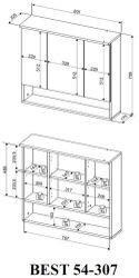 BASIC by Balculina Spiegelschrank Best80 Spiegelschrank, günstig online kaufen