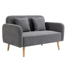 HOMCOM 2-Sitzer Doppelsofa mit Kissen und günstig online kaufen