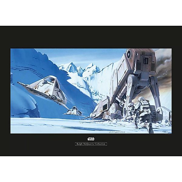KOMAR Wandbild - Star Wars Classic RMQ Hoth Battle Snowspeeder - Größe: 70 günstig online kaufen