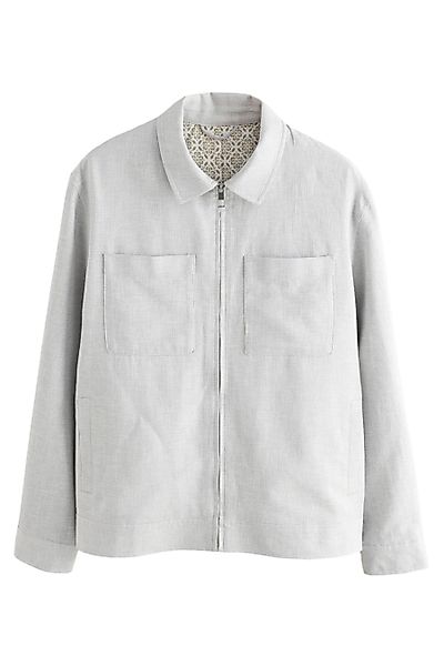 Next Hemdjacke Strukturierte Hemdjacke aus Leinengemisch günstig online kaufen