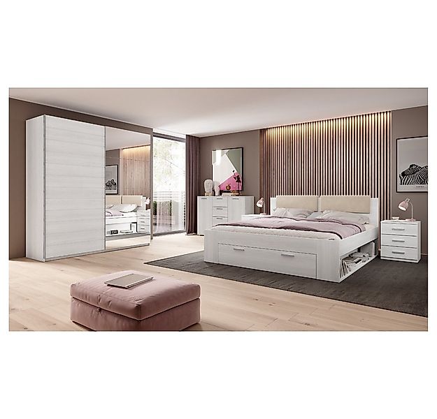 Lomadox Schlafzimmer-Set GRAZ-83, (Spar-Set, 4-tlg), Abisko Eiche Nb. 394/9 günstig online kaufen