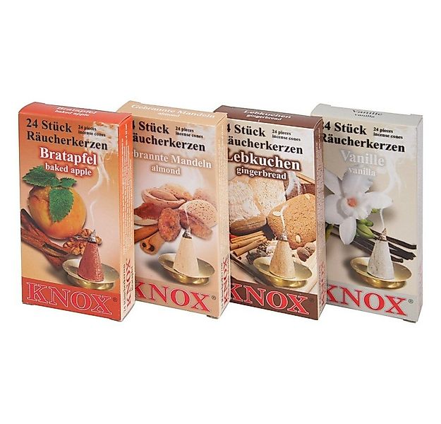 KNOX Duftkerze 078660, Räucherkerzen 4er Set: Weihnachtsbäckerei, Räucherke günstig online kaufen