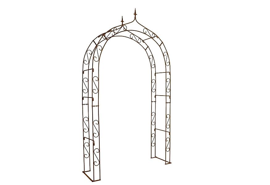 ESTEXO Rankgitter Torbogen Rosenbogen Edelrost 140 cm Rankhilfe Kletterhilf günstig online kaufen