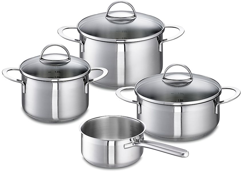 SCHULTE-UFER Topf-Set »Wave« Set, Bratentopf Ø 20 cm, Fleischtopf Ø 16/20 c günstig online kaufen