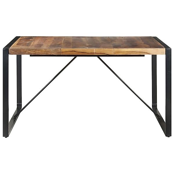 vidaXL Esstisch 140x140x75 cm Massivholz mit Palisander-Finish günstig online kaufen
