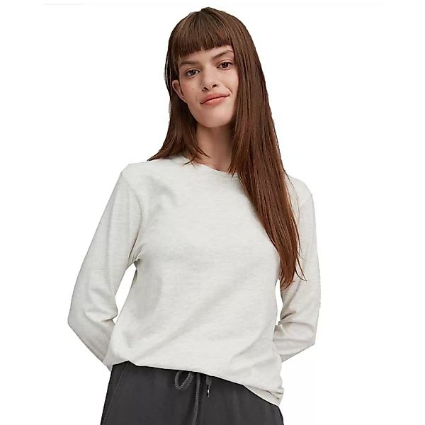 O´neill Essential Langarm Rundhalsausschnitt T-shirt XS White Melee günstig online kaufen