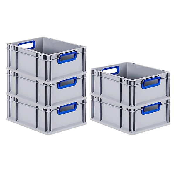 PROREGAL Spar Set 5x Eurobox Nextgen Color HxBxT 17 x 30 x 40 cm 16 Liter G günstig online kaufen