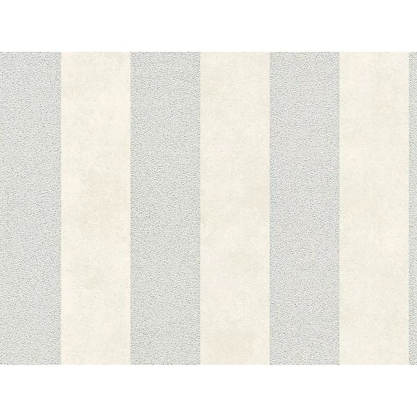 Bricoflor Elegante Tapete Grau Weiß Gestreift Silber Streifentapete für Sch günstig online kaufen