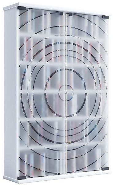 VCM Standregal Holz CD DVD Stand Regal Schrank Glastür Tilano L günstig online kaufen