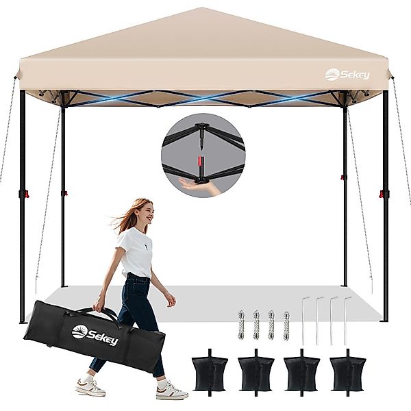 Sekey Faltpavillon 300x300 cm Pop-Up Pavillon, günstig online kaufen