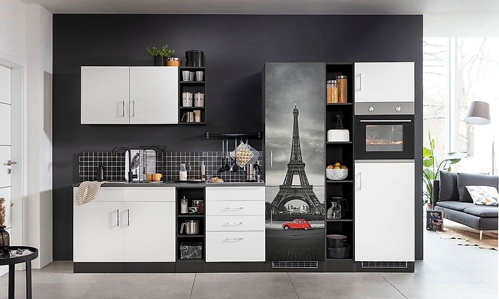 KOCHSTATION Küchenzeile »KS-Paris«, ohne E-Geräte, Breite 340 cm günstig online kaufen