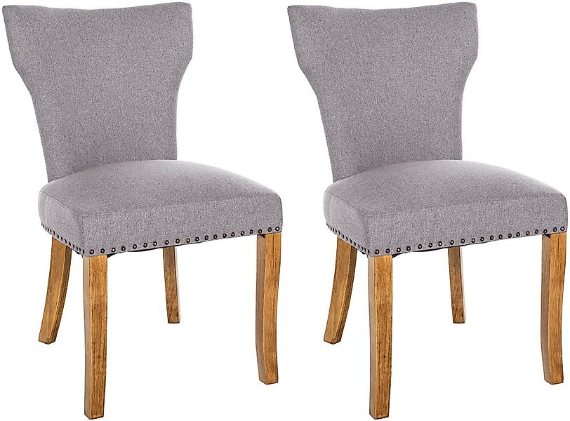 CLP Esszimmerstuhl Zadar (2er Set), Stoffbezug günstig online kaufen