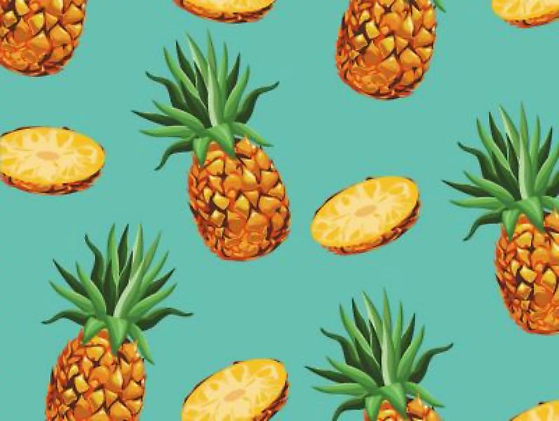 tischsetmacher Tischset Platzsets abwaschbar - Tropische Ananas - 4 Stück a günstig online kaufen