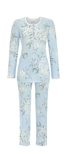 Ringella Pyjama mit Knopfleiste und Blumendessin günstig online kaufen