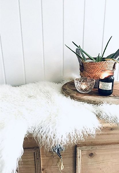 Hollert Fellteppich Tibet gelocktes Lammfell Schaffell, fellförmig günstig online kaufen