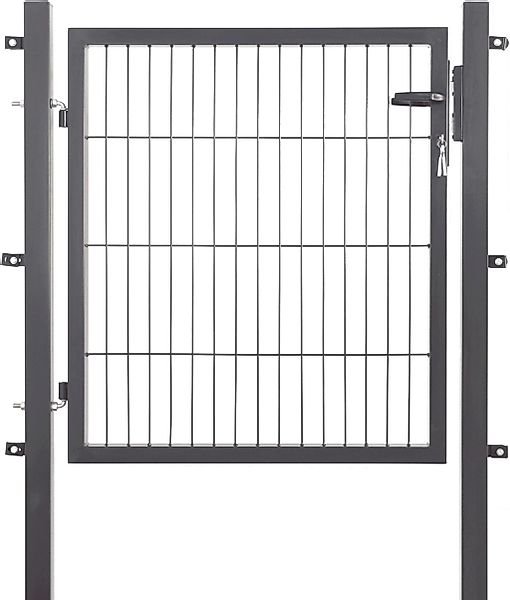 GARDEN N MORE Zauneinzeltür "Einzeltor Excellent", (Set), 83 cm hoch, anthr günstig online kaufen