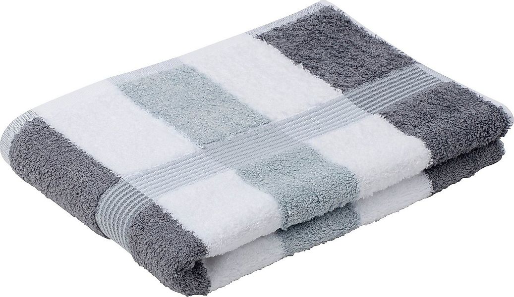 Gözze Badetuch New York, Walkfrottee (1-St), gestreift, mit strukturierter günstig online kaufen