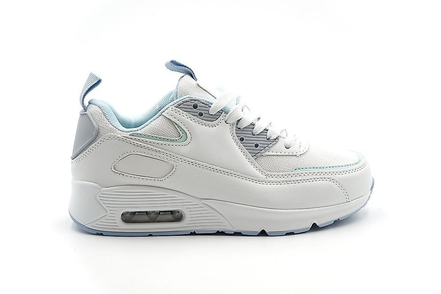 Sonderpostendiscount Damenschuhe Sneaker mit Luftpolster Modell 131-040 Whi günstig online kaufen