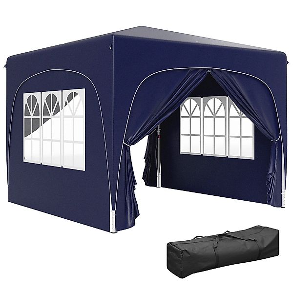 Outsunny Faltpavillon 3x3m, wasserabweisend stabil winterfest, günstig online kaufen