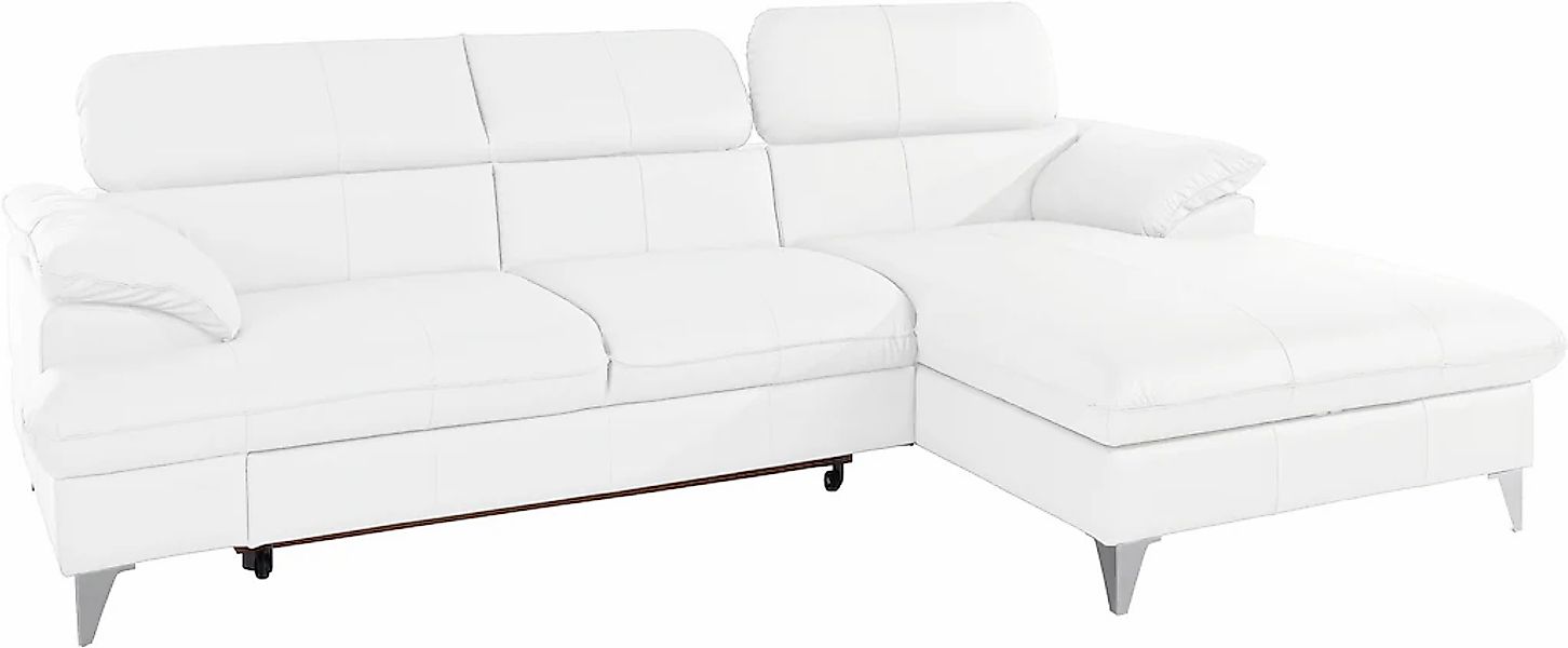 COTTA Ecksofa "Caluso L-Form", mit Kopfteilverstellung, wahlweise mit Bettf günstig online kaufen