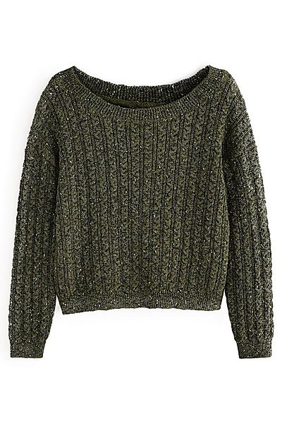 Next Strickpullover Strickpulli mit Zopfmuster und U-Boot-Ausschnitt (1-tlg günstig online kaufen