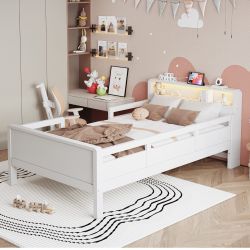 Merax Kinderbett mit LED und USB- günstig online kaufen