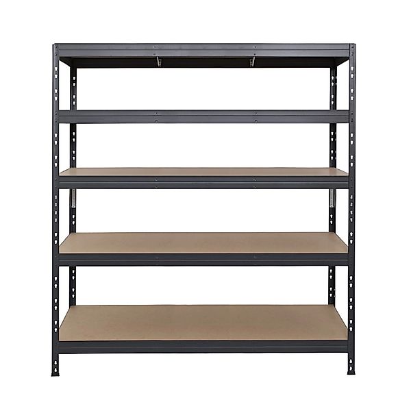 Ar Shelving Rivet Schwerlastregal 180 x 150 x 60 cm 5 Böden Anthrazit FSC® günstig online kaufen