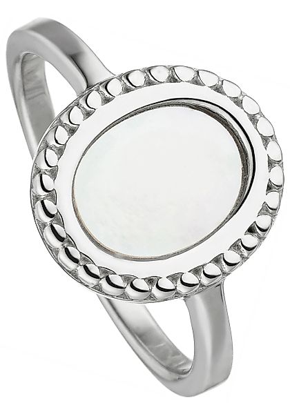 JOBO Fingerring "Ovaler Ring mit Perlmutt", 925 Silber günstig online kaufen