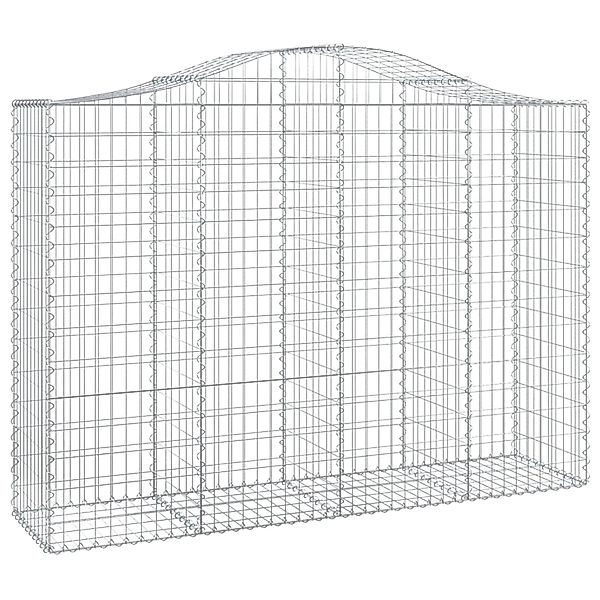 vidaXL Gabionen mit Hochbogen 5 Stk 200x50x140/160cm Eisen 1626807 günstig online kaufen