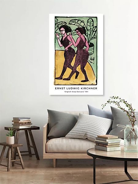 Poster / Leinwandbild - Englische Steptänzerinnen Von Ernst Ludwig Kirchner günstig online kaufen