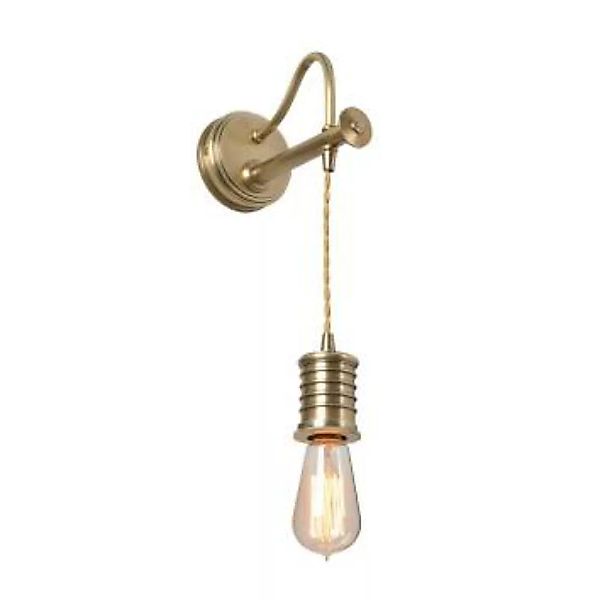 Wandlampe COLGAR Messing Design Lampe Wohnzimmer günstig online kaufen