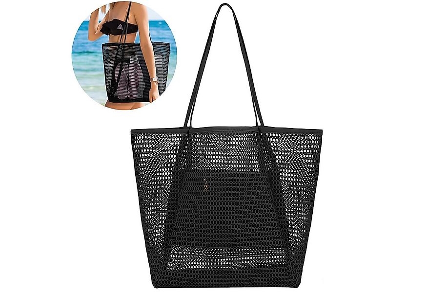 Mutig Strandtasche Strandtasche Groß, XL Handtasche mit Reißverschluss, Poo günstig online kaufen