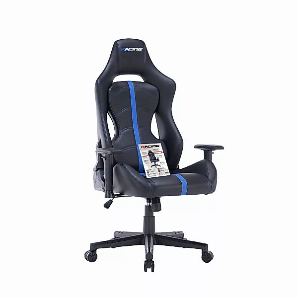 Gaming-stuhl Racing Magnum Schwarz/blau günstig online kaufen