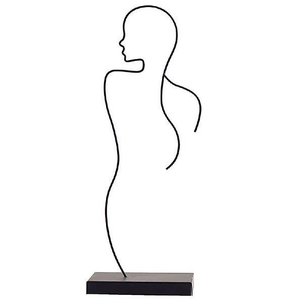 Storefactory Skulptur Dekorationsobjekt Skulptur SHE Schwarz günstig online kaufen