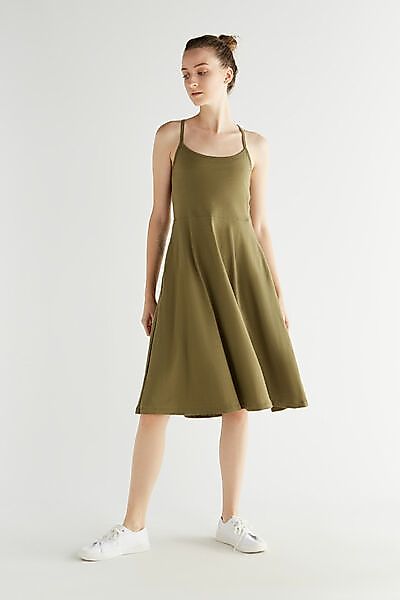Damen Trägerkleid Bio-baumwolle Jersey Kleid Sommerkleid 1734 günstig online kaufen
