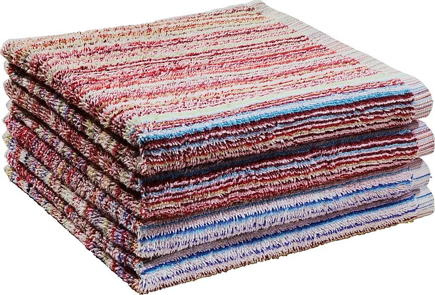 REDBEST Geschirrtuch Frottier-Geschirrtuch 4er-Pack, Baumwolle Streifen günstig online kaufen