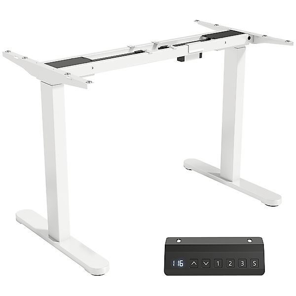 HOMCOM Höhenverstellbarer Schreibtisch Gestell Elektrisch Tischgestell mit günstig online kaufen