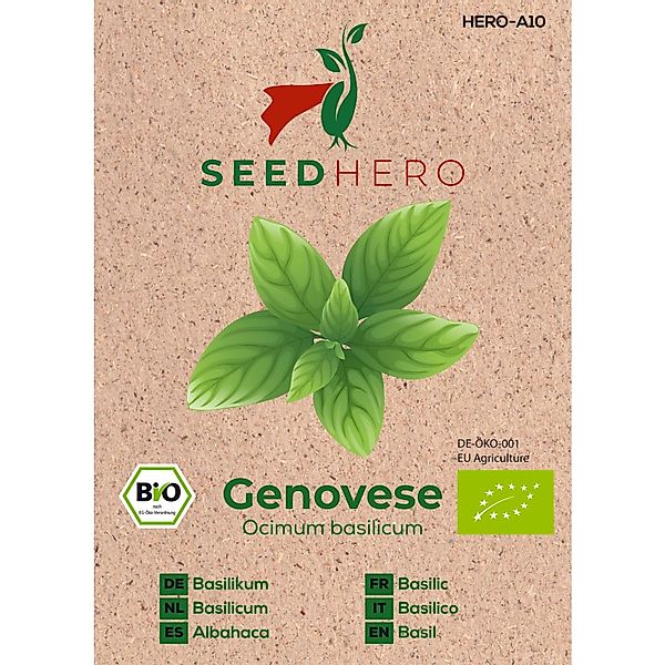 Seedhero BIO Basilikum Genovese Samen günstig online kaufen